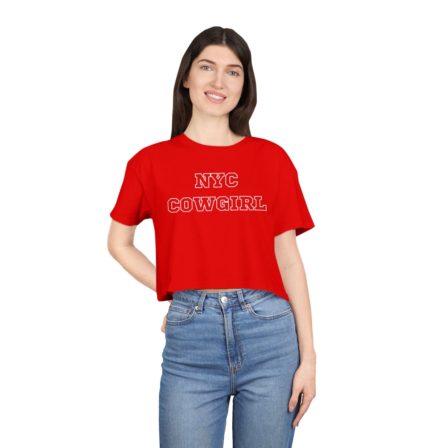 NYC Cowgirl Women's Crop Tee
