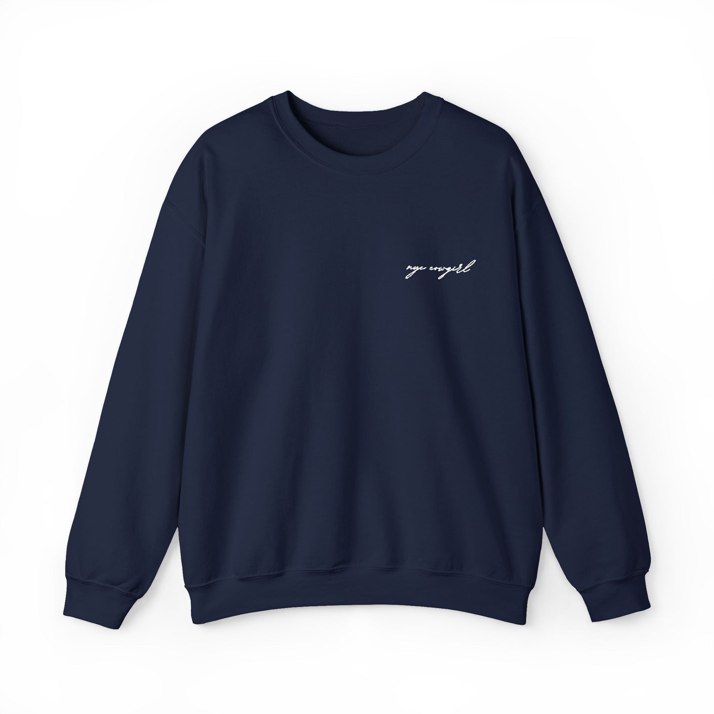 Fall Embroidered NYC Cowgirl Crewneck