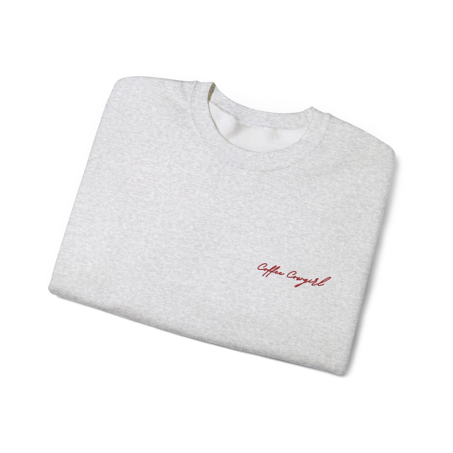 Embroidered Coffee Cowgirl Crewneck